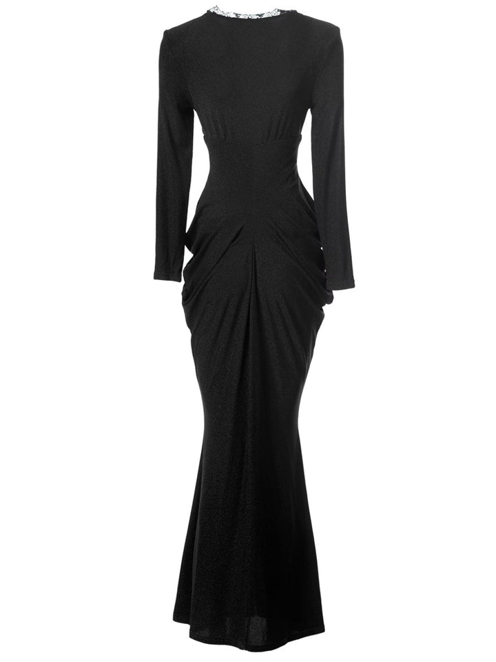 maßgeschneiderter Schlaganzug mit Satin-Puffärmeln – VALENCIA 