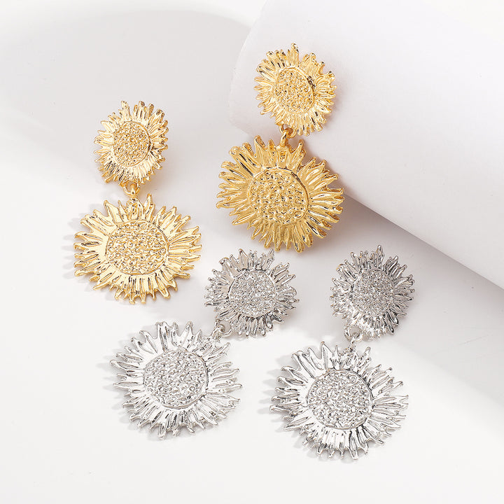 Geplooide top met uitlopende mouwen en maxi-rok set met tailleband – Rosiny 