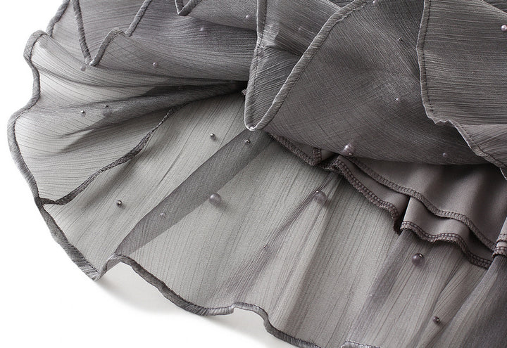 embellished tulle A-line midi skirt – MOONLIT