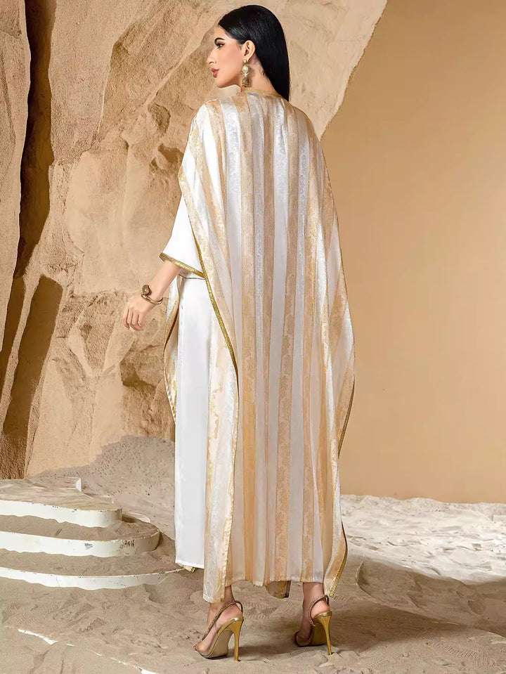 Long off-shoulder velvet dress with side slit – MIDNIGHT