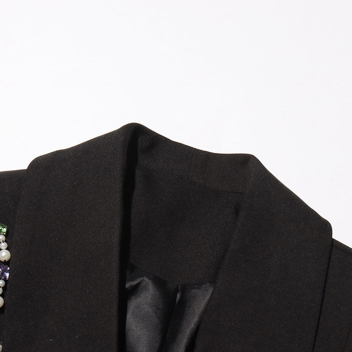 Haut à manches évasées plissées et ensemble jupe longue avec ceinture à la taille – Rosiny 