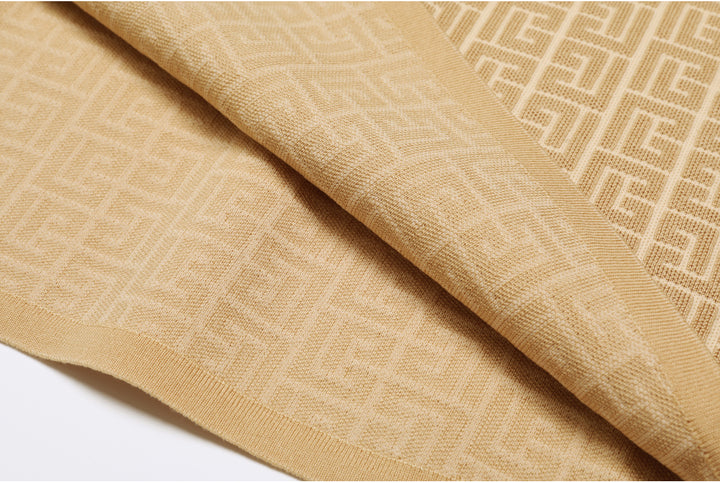 Haut à manches évasées plissées et ensemble jupe longue avec ceinture à la taille – Rosiny 