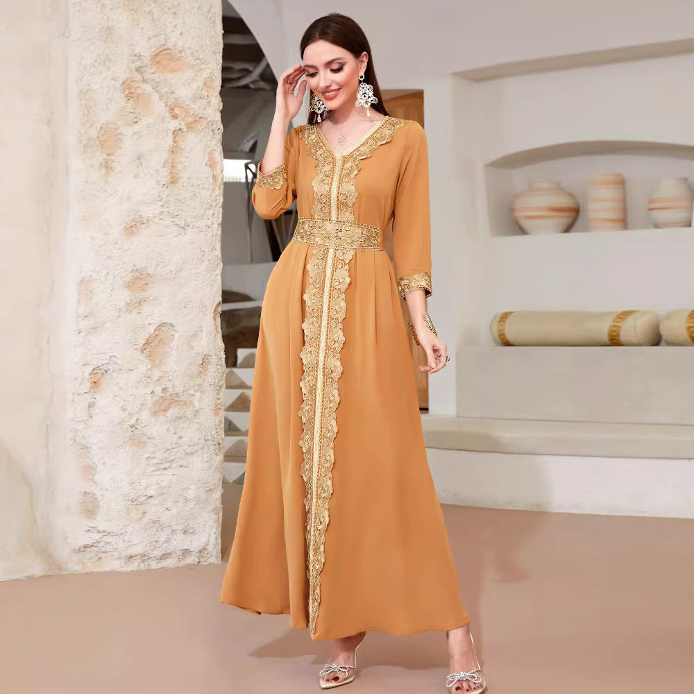 Elegant Long Sleeve Maxi Dress – VELORA