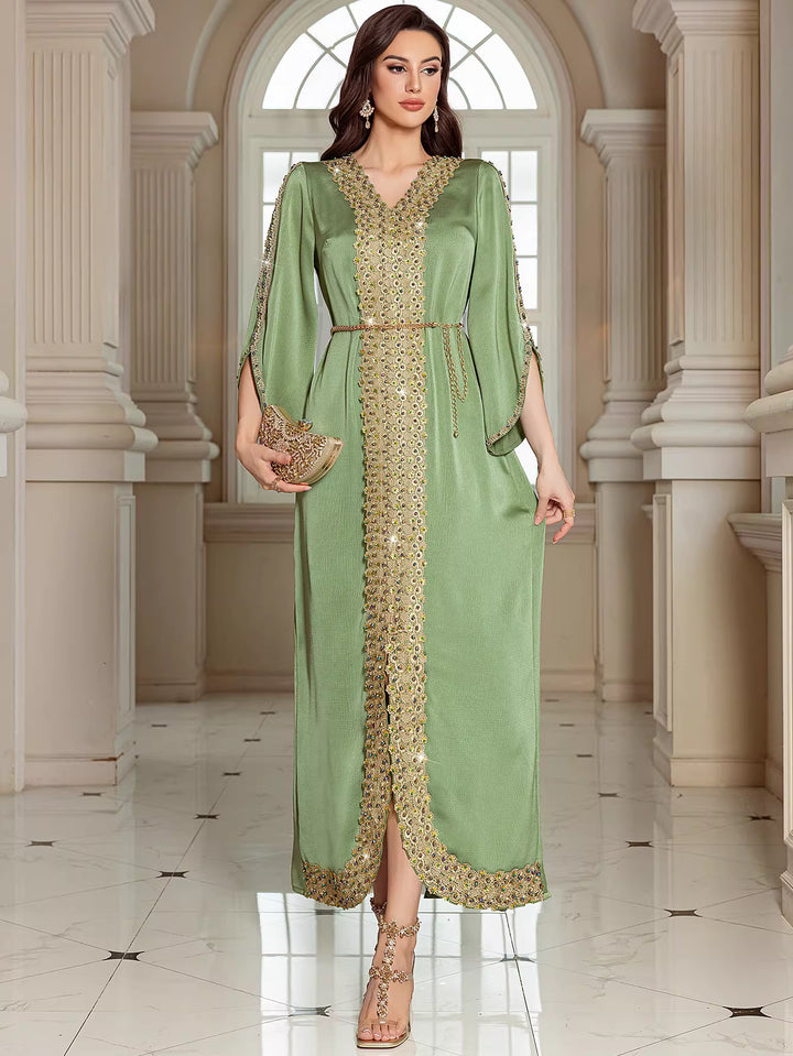 Elegant Long Sleeve Maxi Dress – LIRIA
