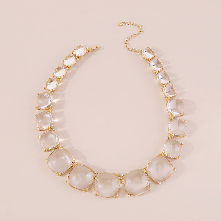 mehrfarbige Kettenhalskette mit Emaille-Seeanhängern - CORALIA 