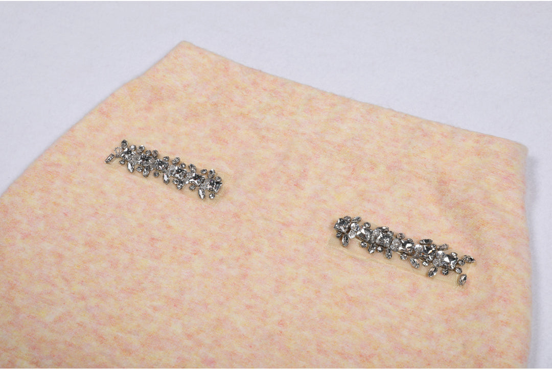 two-piece knit set with crystal trim – SELMADRI