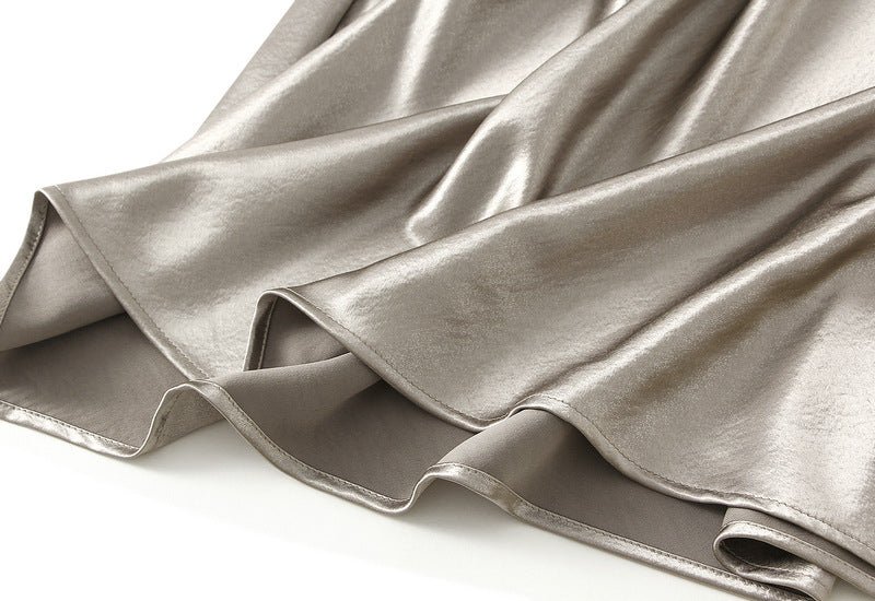 glossy satin mermaid maxi skirt – MIRABEL