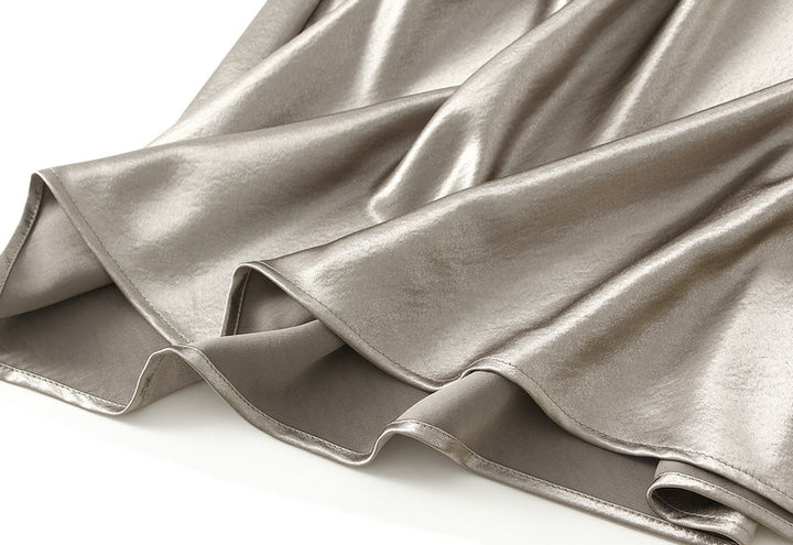 glossy satin mermaid maxi skirt – MIRABEL