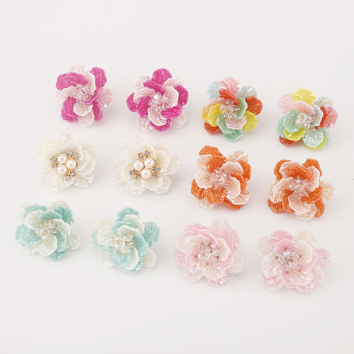 collier chaîne multicolore avec breloques de mer en émail - CORALIA 