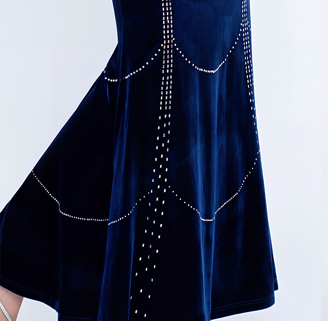 halter gown with crystal chain embellishments – NOVACIL