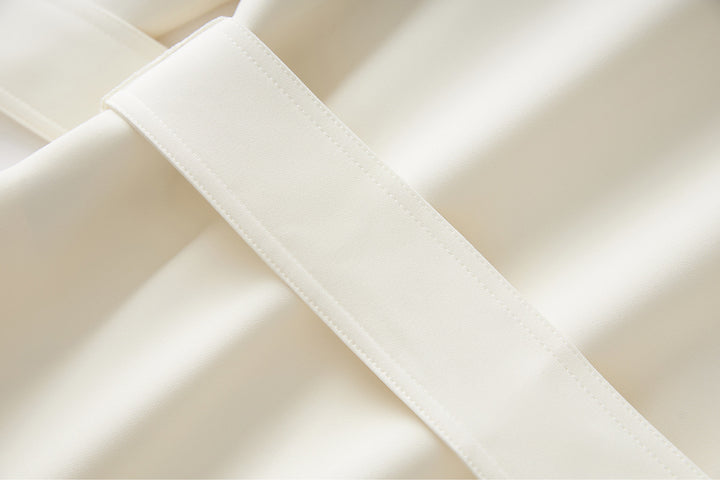 Wrap-style tailored blazer with waist tie – SILHOUETTE