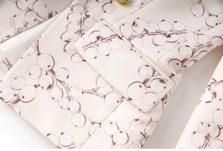 embroidered double-breasted blazer with gold buttons – ROYALE