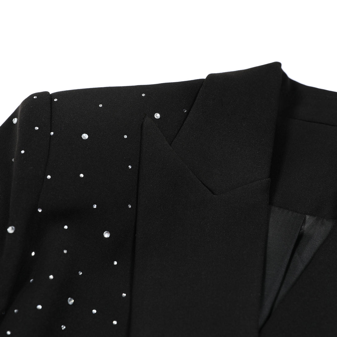 Geplooide top met uitlopende mouwen en maxi-rok set met tailleband – Rosiny 