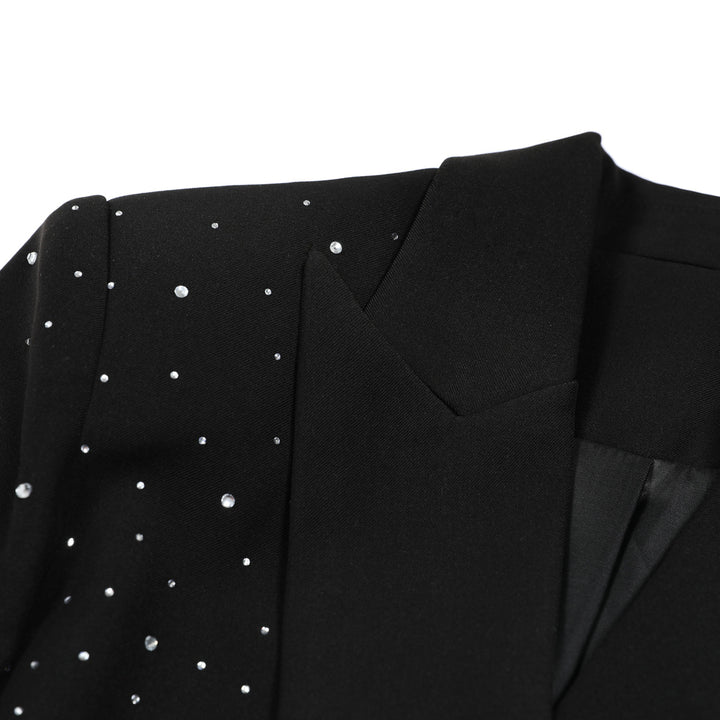 Geplooide top met uitlopende mouwen en maxi-rok set met tailleband – Rosiny 