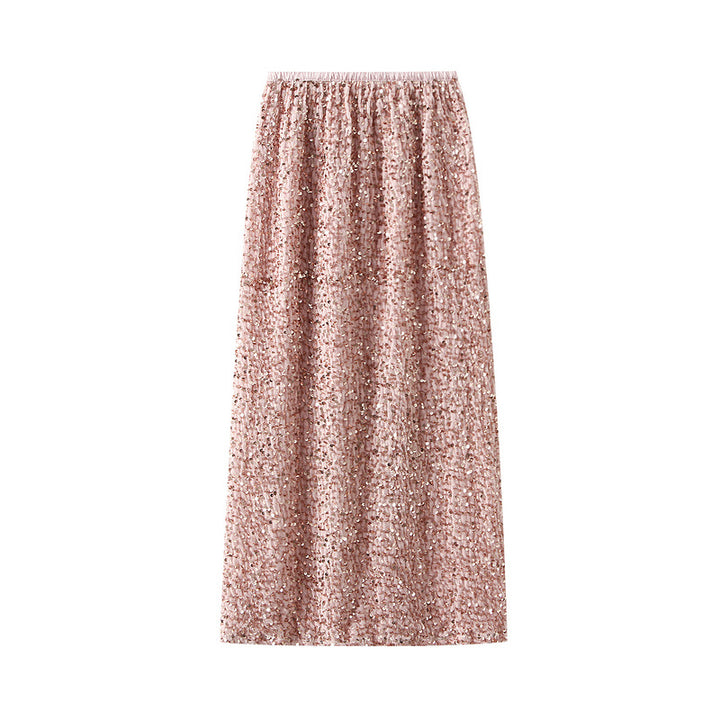 full sequin A-line midi skirt – LUNARG