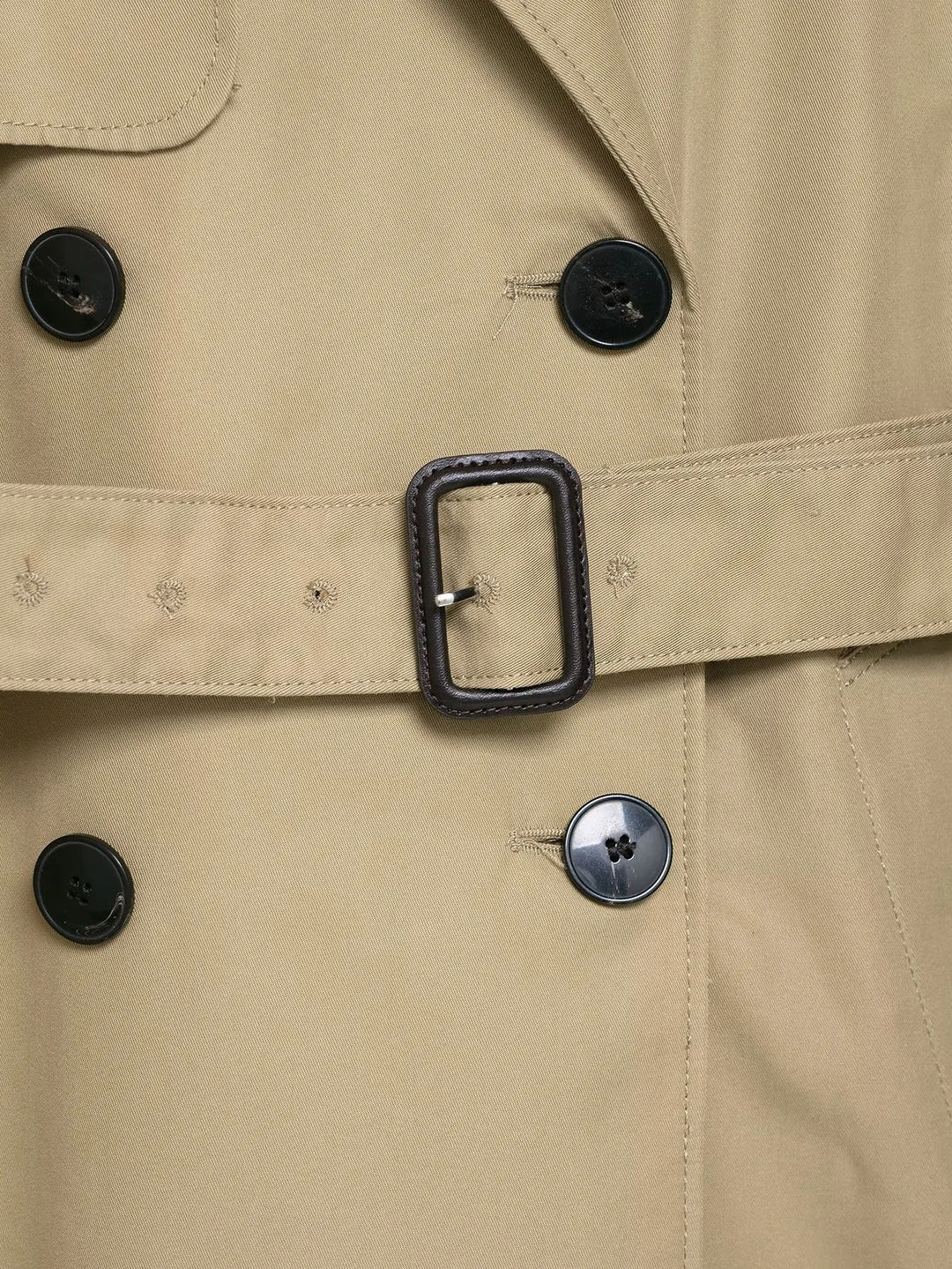 belted double-breasted trench coat – AURORA