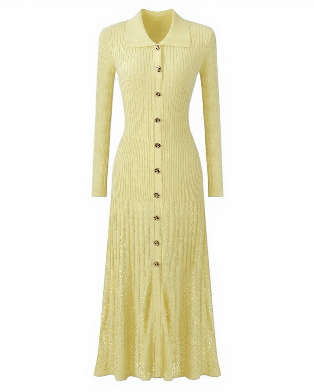 褶皱喇叭袖上衣和高腰裙套装，配腰带 – Rosiny 