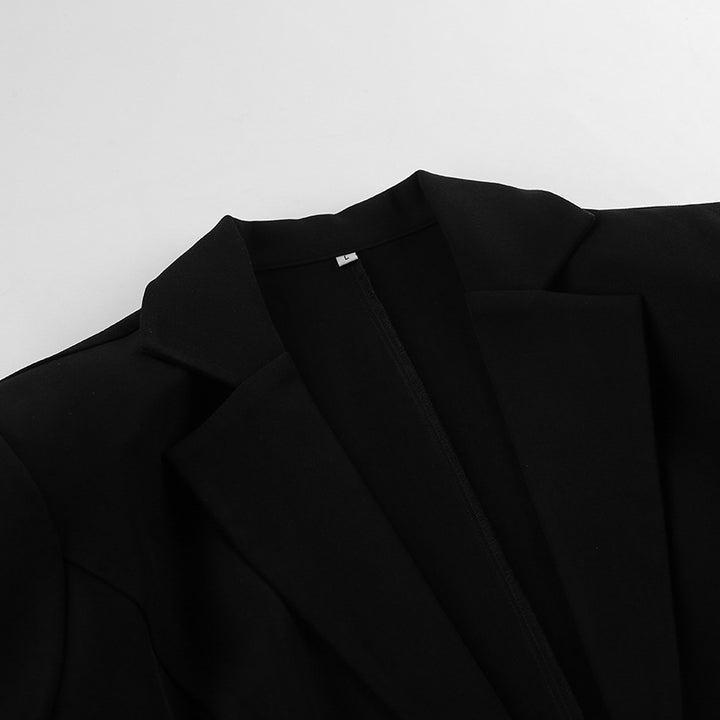 Haut à manches évasées plissées et ensemble jupe longue avec ceinture à la taille – Rosiny 