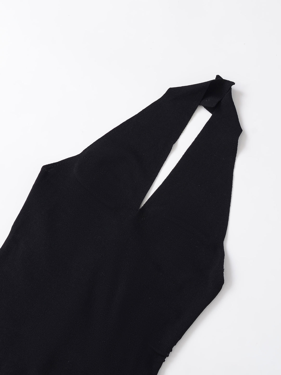 halter-neck tailored vest with open back – VIVA