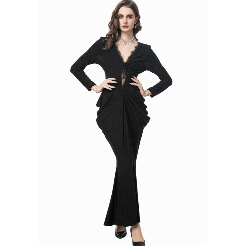 maßgeschneiderter Schlaganzug mit Satin-Puffärmeln – VALENCIA 