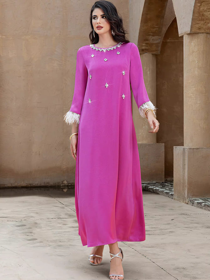 asymmetric draped evening dress with sculpted elegance – NYXIA