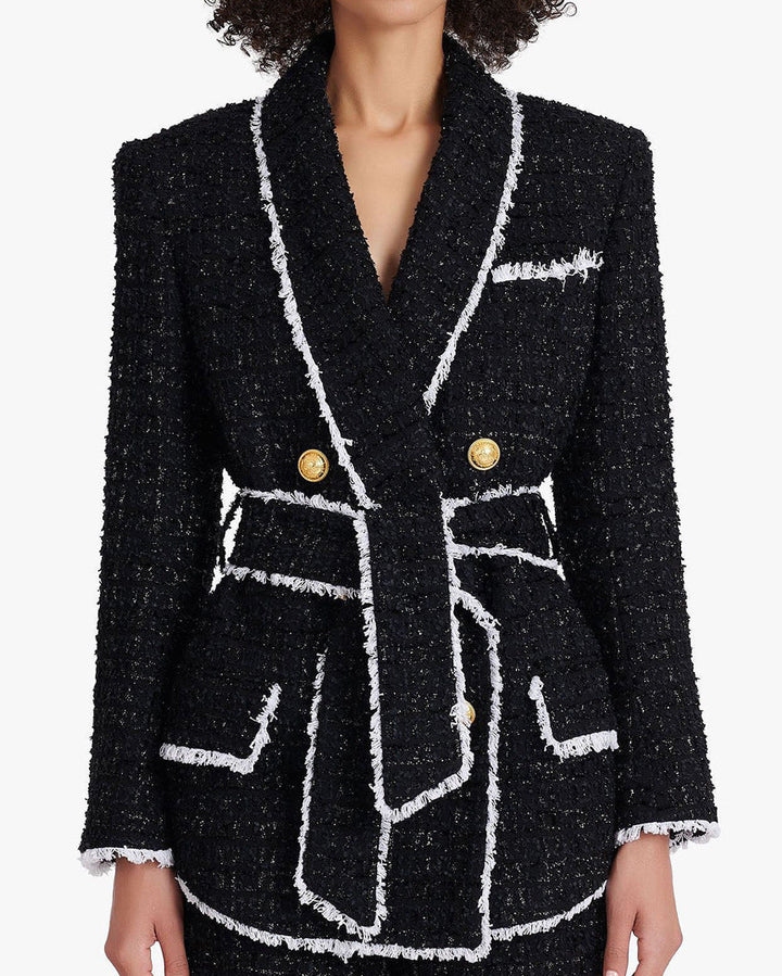 Geplooide top met uitlopende mouwen en maxi-rok set met tailleband – Rosiny 