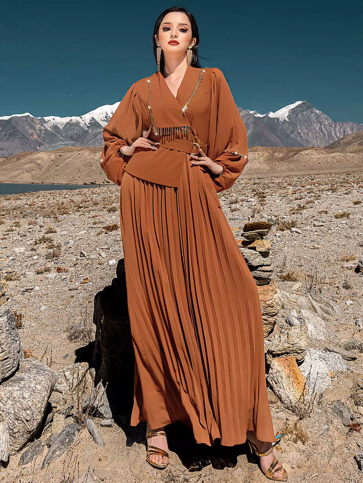 Short-Sleeve Minimalist Maxi Dress – SERENA