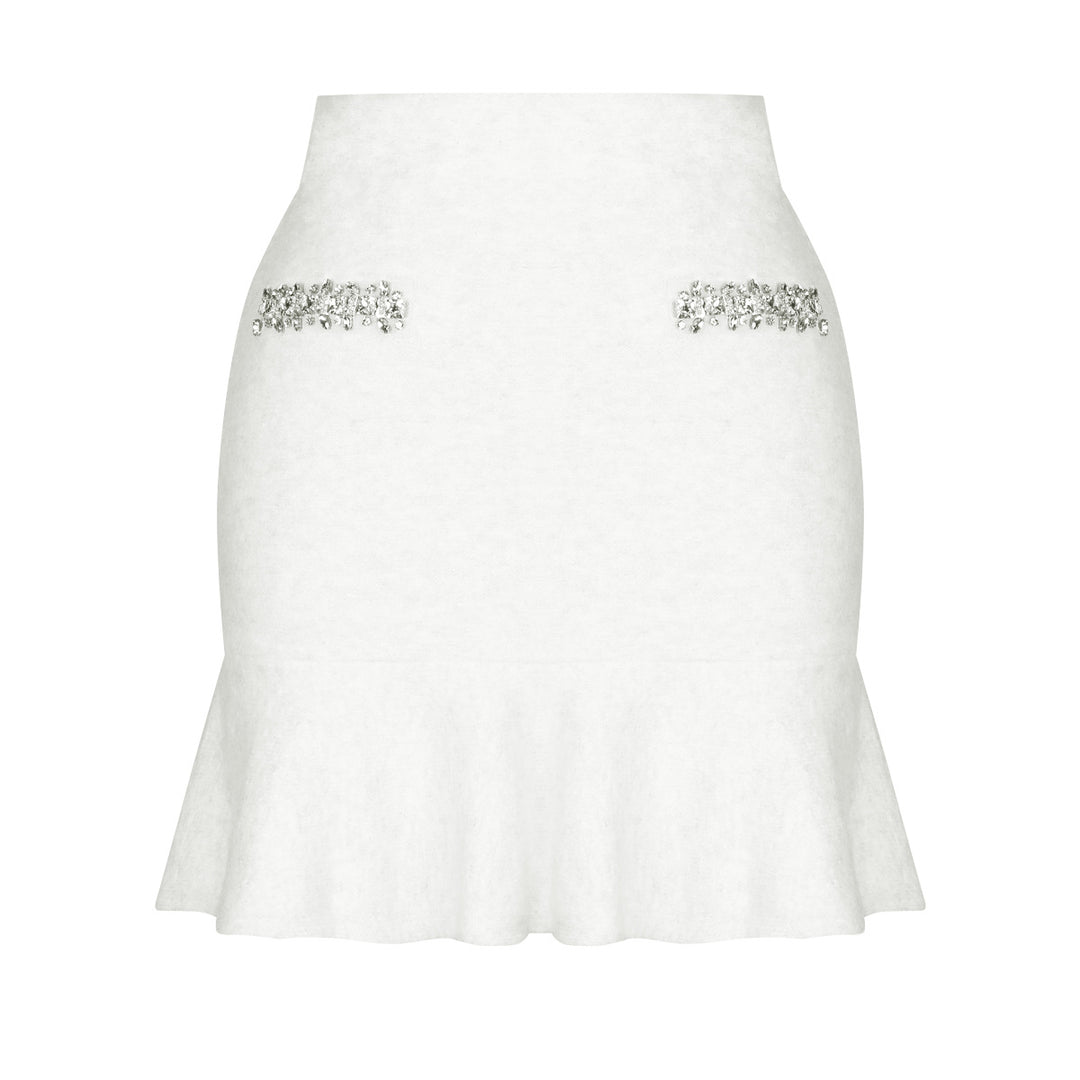 two-piece knit set with crystal trim – SELMADRI