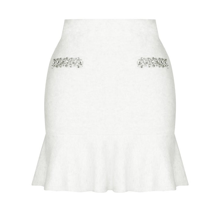 two-piece knit set with crystal trim – SELMADRI