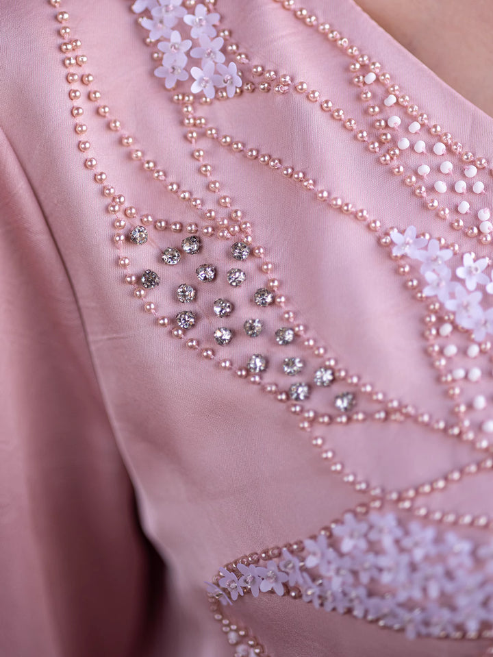 sleeveless draped maxi dress with round neckline - ALTHEA