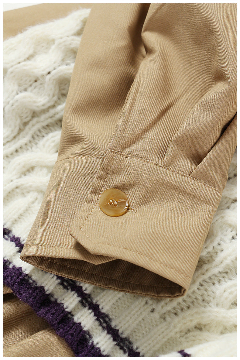 asymmetric knit vest layered shirt – MUSE