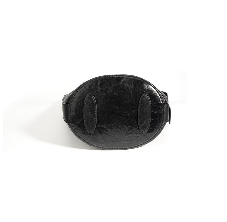 slouchy leather shoulder bag with minimalist design – ARLETTEZI