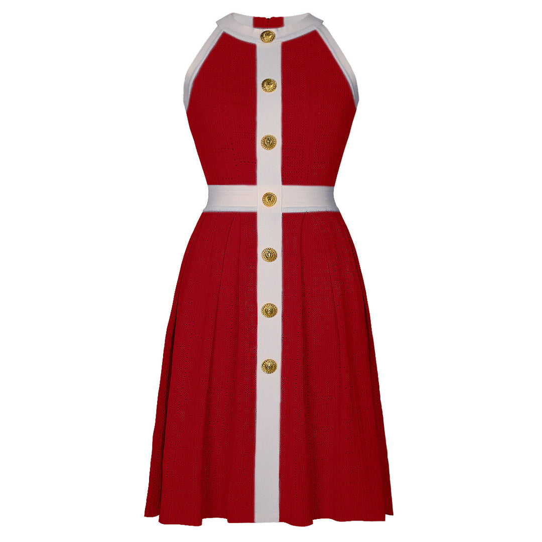 Plissiertes Oberteil mit ausgestellten Ärmeln und Maxirock-Set mit Taillengürtel – Rosiny 