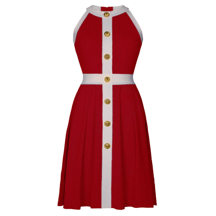 Plissiertes Oberteil mit ausgestellten Ärmeln und Maxirock-Set mit Taillengürtel – Rosiny 