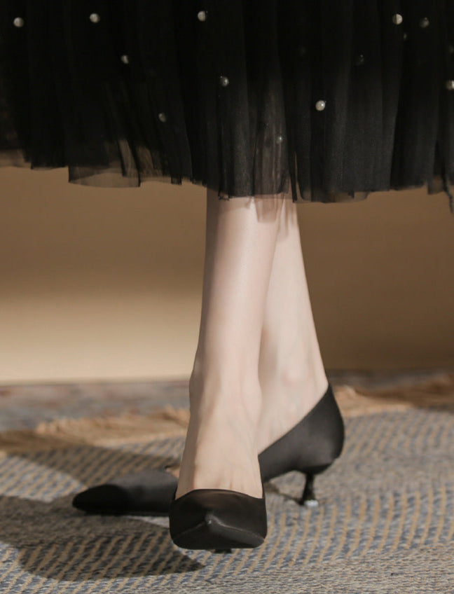 Haut à manches évasées plissées et ensemble jupe longue avec ceinture à la taille – Rosiny 