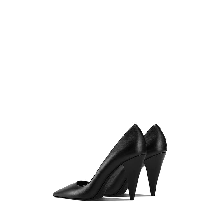 Black Pointed Toe Classic Pumps – VELMORA