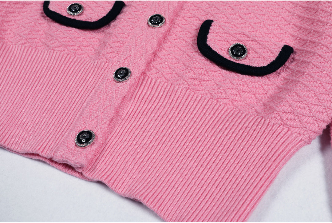 褶皱喇叭袖上衣和高腰裙套装，配腰带 – Rosiny 