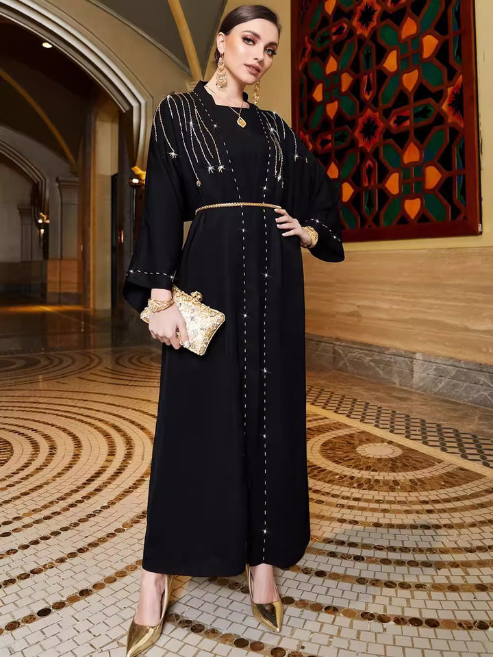 long sleeve column cardijan with star embroidery - STELKAN