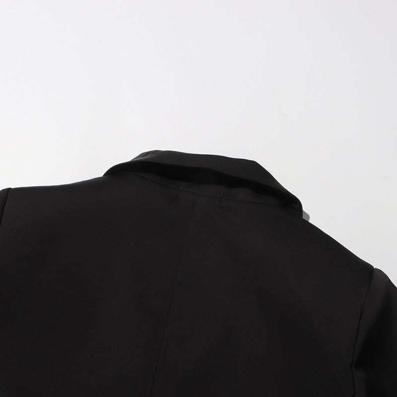 Haut à manches évasées plissées et ensemble jupe longue avec ceinture à la taille – Rosiny 