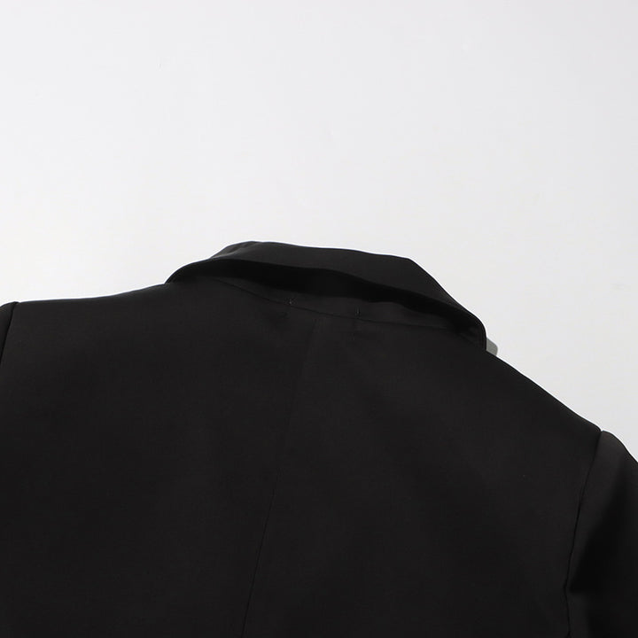 Haut à manches évasées plissées et ensemble jupe longue avec ceinture à la taille – Rosiny 