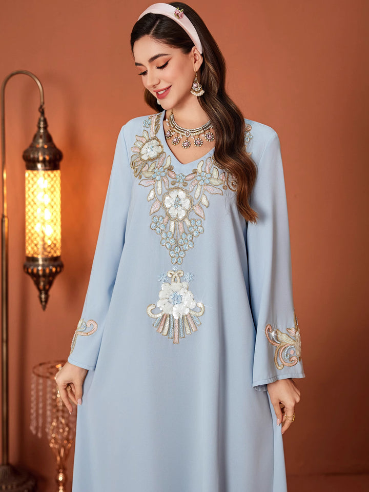 maßgeschneiderter Schlaganzug mit Satin-Puffärmeln – VALENCIA 