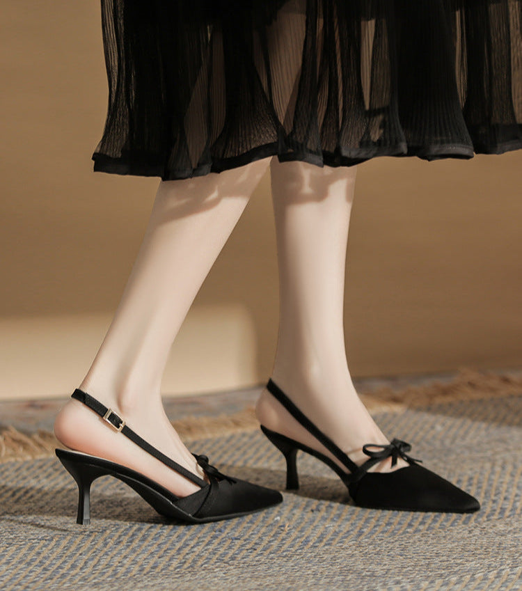 slingback pumps with bow detail - AURORAKRI