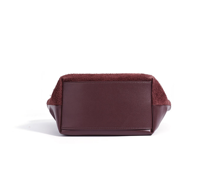 حقيبة توت من جلد الغزال بمقابض منظمة – مايفزو