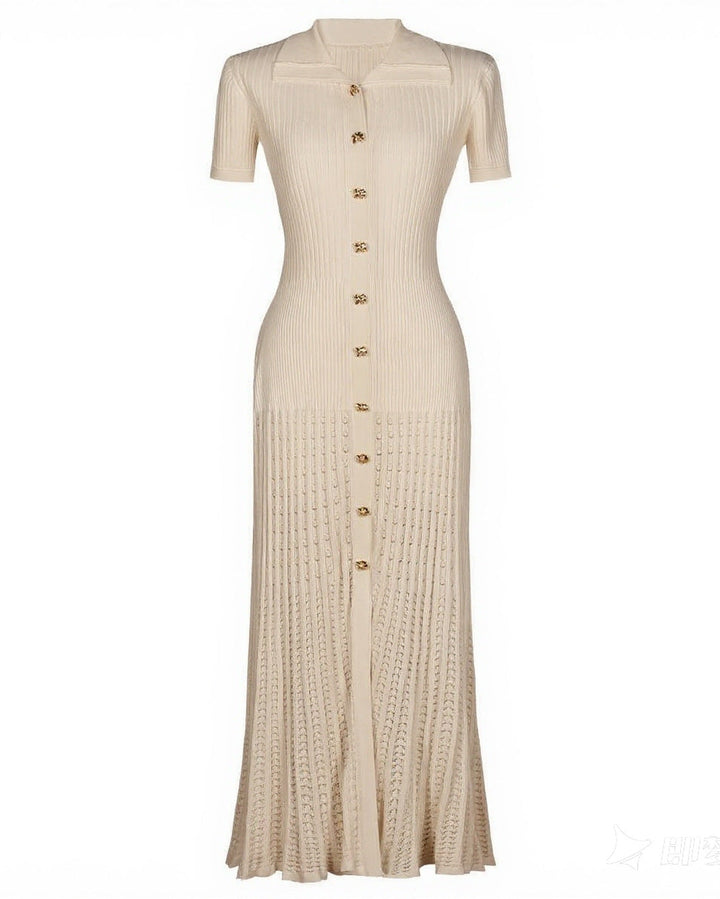 褶皱喇叭袖上衣和高腰裙套装，配腰带 – Rosiny 