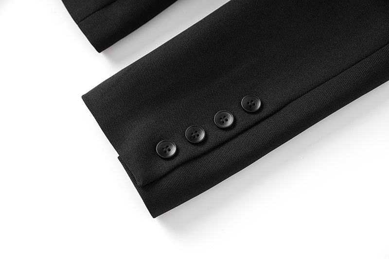 Double-breasted blazer with dragonfly crystal embellishments – NOCTURNE