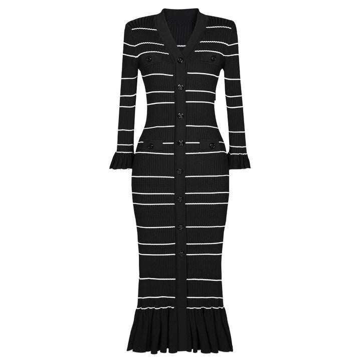 Haut à manches évasées plissées et ensemble jupe longue avec ceinture à la taille – Rosiny 