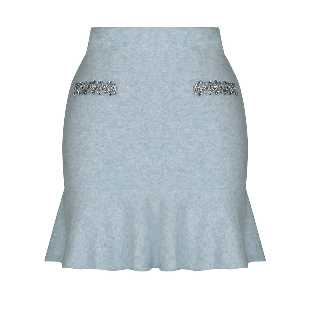 two-piece knit set with crystal trim – SELMADRI