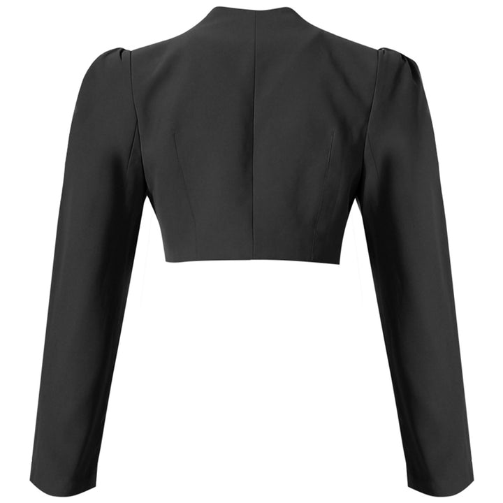 定制喇叭套装，配缎面泡泡袖 - VALENCIA 