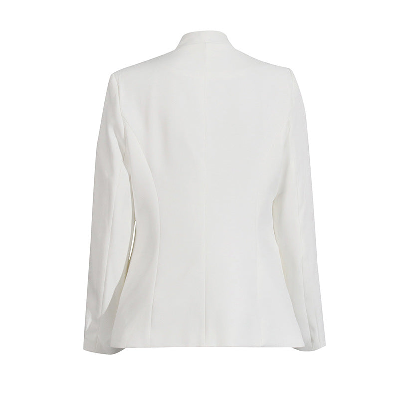 tailored blazer with sequin rose embroidery – ROSABELIX