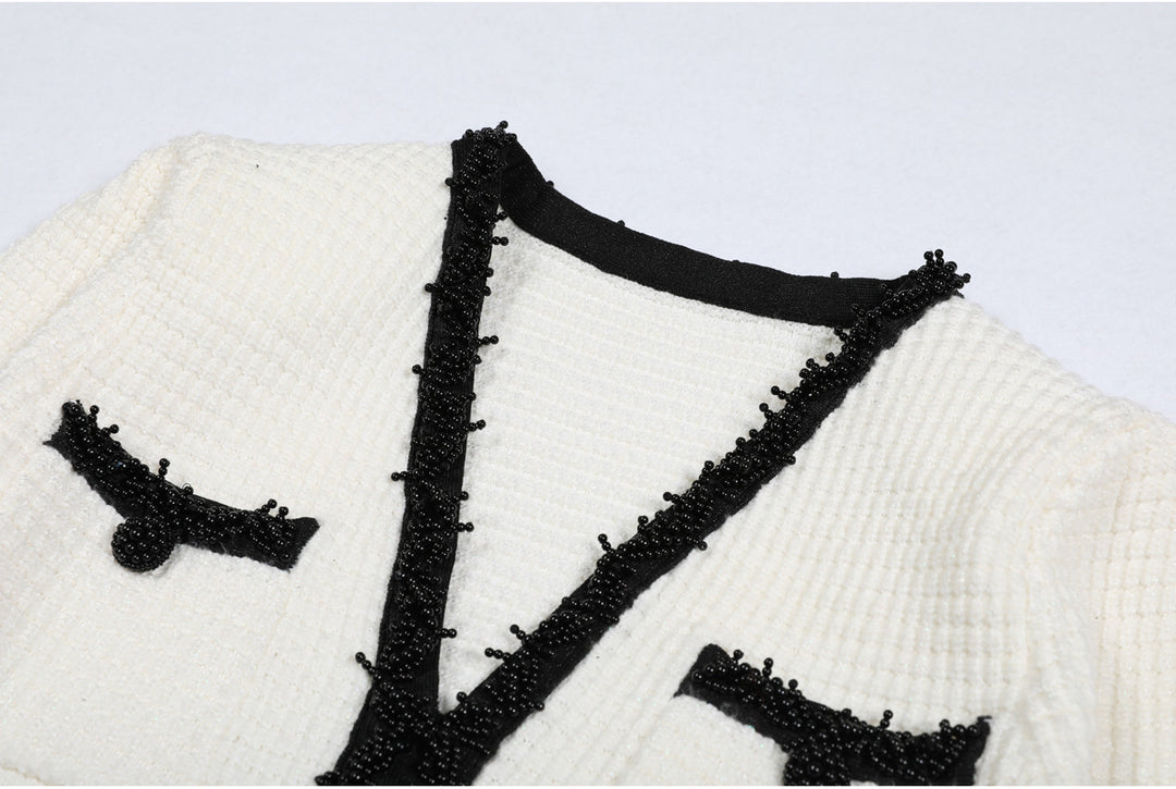 Haut à manches évasées plissées et ensemble jupe longue avec ceinture à la taille – Rosiny 